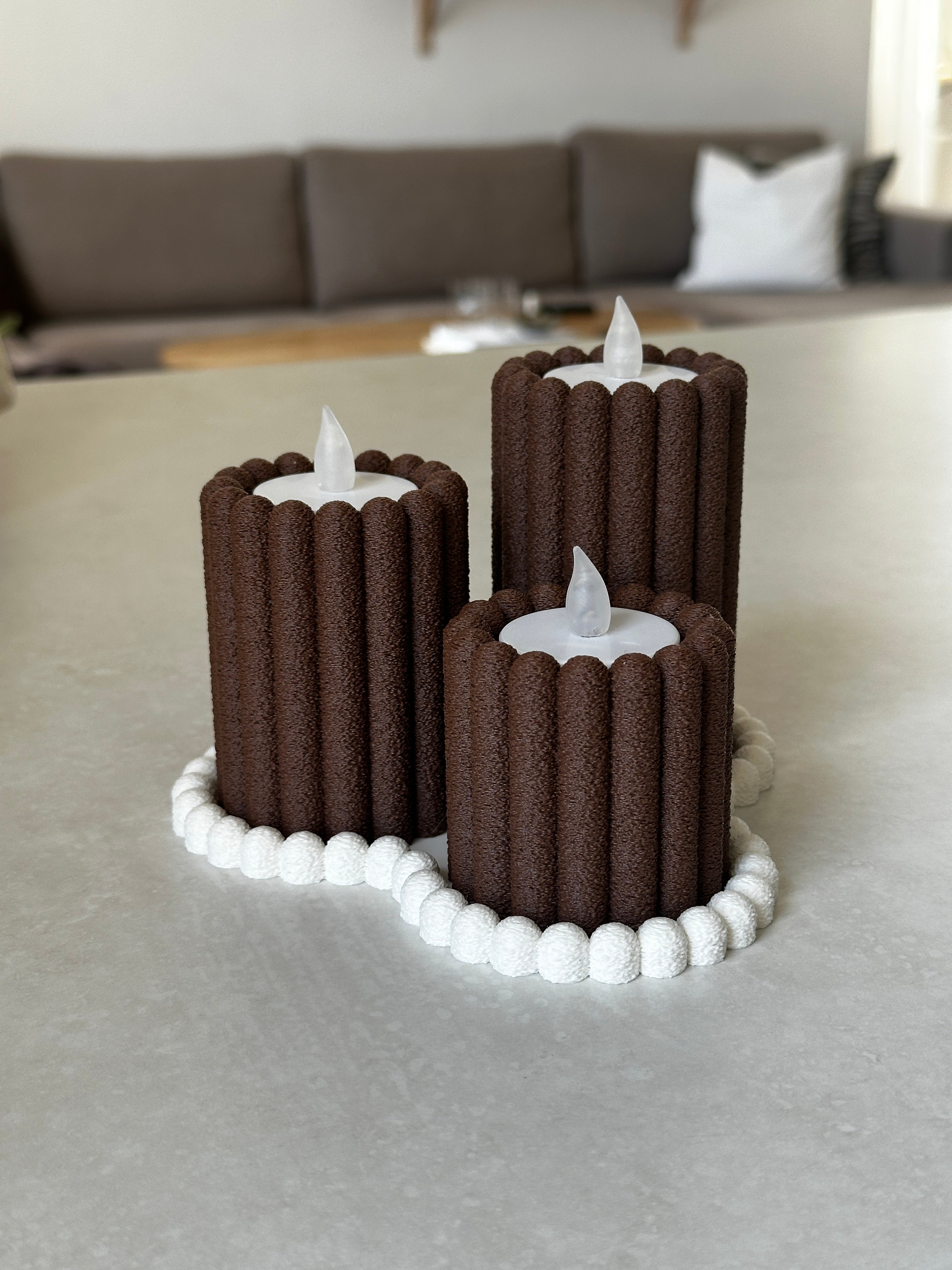 Fuzzy Choco Candles