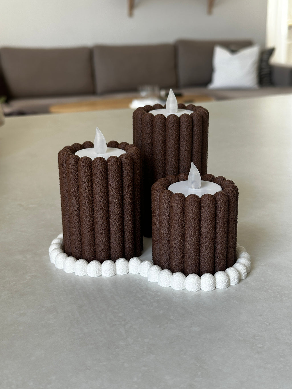 Fuzzy Choco Candles