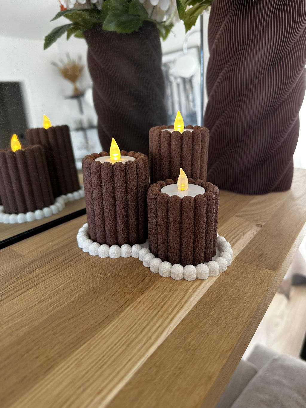 Fuzzy Choco Candles