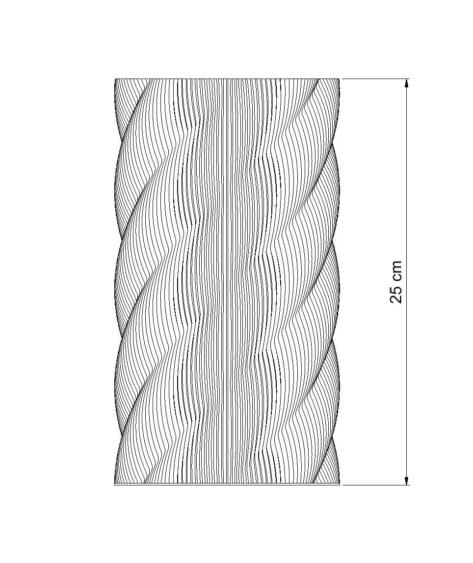 Ribbed Flow Vase L